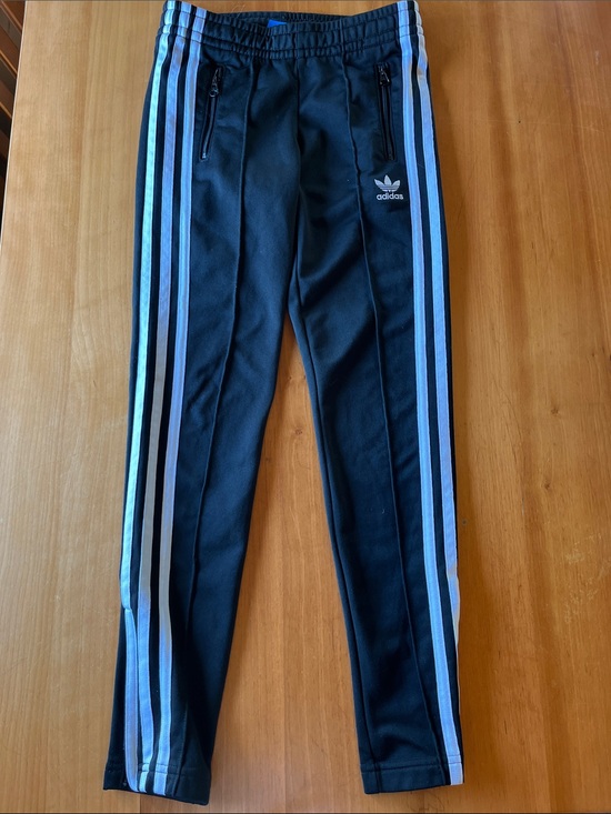 adidas Other - adidas Kids Black Track Pants with White Side Stripes
